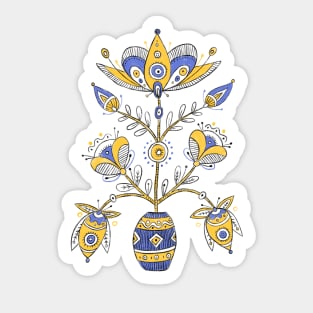 Ukrainian Tree Of Life Sticker